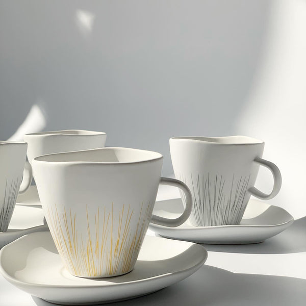Ceramic Tea Cup & Saucer
