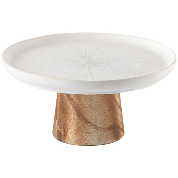Ceramic Cake Stand - Grey