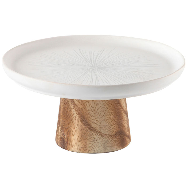 Ceramic Cake Stand - Grey