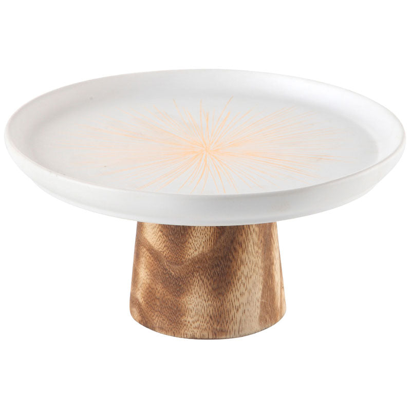 Ceramic Cake Stand - Orange